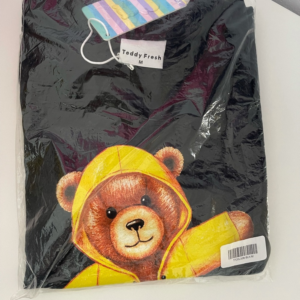 RARE Teddy Fresh long sleeved unisex Tshirt. Never opened out of plastic. Black